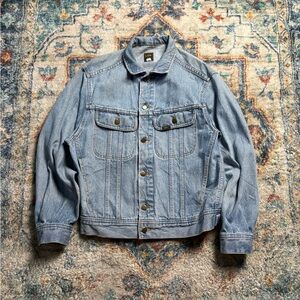 Vintage 80s Lee Lightwash Denim Jacket Small